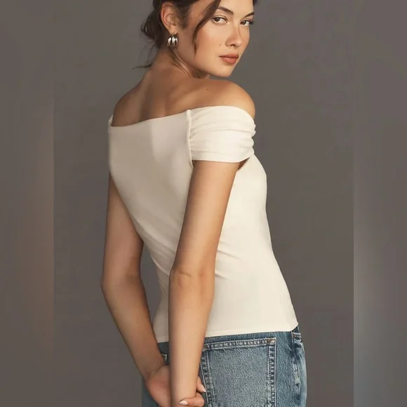 Reformation Cello Knit Top Cream Size M - Picture 2 of 11